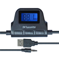 Universel voiture de 3.5mm kit lcd fm audio sans fil de voiture émetteur a17