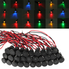 Universel 12V 24V 36V 12mm Étanche LED Voyant de signalisation en métal pour le tableau de bord