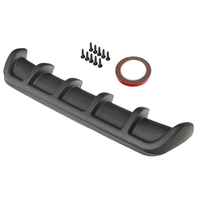 Universel Matte En Fiber De Carbone Panneau De Voiture Arrière Shark Aileron Style Incurvé Protecteur Bumper Lip Diffuse