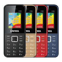 UNIWA E1802 1.77 pouces double carte SIM 1800mAh grand Batterie longue veille haut-parleur sans fil FM senior aîné fonct