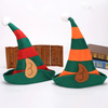 Unsiex Noël festif petit elfe Cosplay elfe oreille orange rouge rayure motif chapeau