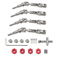 Upgraded Metal Part Front and Rear CVD Drive Shaft Nuts Set for MJX 14211 HYPER GO 1/14 RC Car Vehicle Models Accessorie