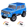 URUAV 1/24 Mini chenille de voiture RC avec deux Batteries 4WD 2.4G modèle de véhicule RC étanche RTR pour enfants et ad
