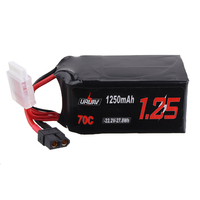 URUAV 22.2V 1250mAh 70C 6S XT60 Prise Lipo Batterie pour Drone FPV RC