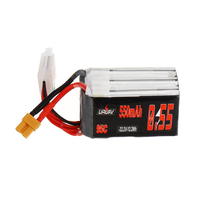 URUAV 22.2V 550mAh 95C 6S Lipo Batterie XT30 Prise pour FPV Racing Drone