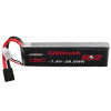URUAV 7.4V 5200mAh 120C 2S LiPo Batterie T Plug pour voiture RC