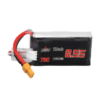 URUAV 7.4V 550mAh 70C 2S LiPo Batterie XT30 Prise pour drone de course RC FPV
