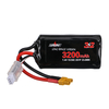 URUAV 7.4V VTC6 3200mAh 15/30C 2S Li-ion longue portée Batterie XT30 Prise pour Drone de course FPV