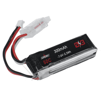 URUAV 7.6V 300mAh 50C 2S LiPo Batterie PH2.0 Prise pour drone RC