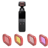 URUAV Objectif de caméra étanche HD Filtre de plongée UV Filtre CPL rouge / rose pour DJI OSMO Pocket Gimbal