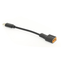 URUAV PD60 12cm Type-C à XT60 prise mâle adaptateur secteur câble cordon accessoires de mise à niveau pour chargeur ISDT