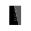 US EU WiFi RF433 Smart Touch rideau rideau stores moteur interrupteur Tuya Smart Life App télécommande fonctionne avec A