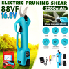 US Plug 2 Batteries Ciseaux délagage électriques rechargeables Outil de jardinage de coupe de branche