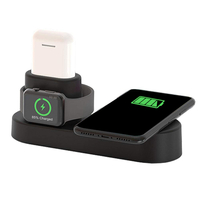 US Plug 4 In 1 Qi Station de charge sans fil pour chargeur de téléphone intelligent / Série Apple Watch / Apple AirPods