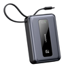 USAMS CD243 65W 77Wh 20000mAh Digital Display Power Bank with Type-C Cable External Battery Power Supply with 2 Inputs &