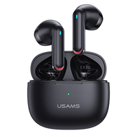USAMS NX10 TWS Bluetooth 5.2 Écouteurs Dual-mic ENC Réduction du bruit 13 mm Grand pilote Faible latence HiFi Musique Éc