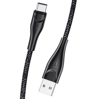 USAMS U41 Nylon Tressé Type-C Câble de données micro à charge rapide 1 m 2 m 3 m pour Samsung Galaxy Note S20 ultra Huaw
