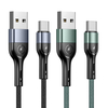 USAMS U55 Alliage daluminium tressé Type-C Câble de données Micro USB pour Samsung Galaxy Note S20 ultra S21 Huawei