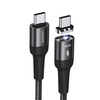 USAMS U58 Type-C à Type-C Câble de données magnétiques 100W PD Câble de connexion à Charge rapide Connecteur 480Mbps US-