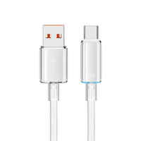 USAMS US-SJ658 6A 66W USB-A to Type-C Cable QC FCP AFC Fast Charging Data Transmission Tinned Copper Core Line 1.2M Long