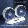 USB 12V 24V Car Fan Double-Head Air Fan Rotating Electric Fan 360 Degree Car Cooling Fan USB Port High-Power Cooler