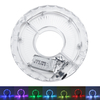 USB 18 modes LED vélo vélo moyeu de roue lumière 7 couleur lampe de vélo étanche