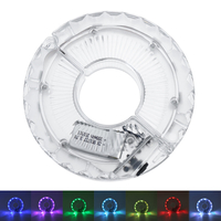 USB 18 modes LED vélo vélo moyeu de roue lumière 7 couleur lampe de vélo étanche