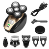 USB 5 EN 1 4D Rasoir Électrique Rotatif Rechargeable Chauve Tête Rasoir Barbe Tondeuse
