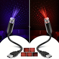 USB Car Roof Atmosphere Lights Star Projector Night Light Portable Adjustable Romantic Interior Car Light Decorations Fo