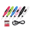 USB de charge électrique Nail Grinder Drill Portable manucure pédicure Nail Machine avec 6 têtes de meulage
