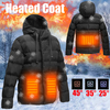 USB électrique Batterie hommes manteaux chauffants veste veste gilet pardessus rembourré hiver lot