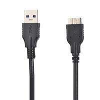 Usb noir câble universel 50cm 3.0 pour tablette pc