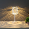 USB Rechargeable Romantic Rose Light Effect Ambient Night Light Desk Light Creative Bedroom Dinning Room Decorative Tabl