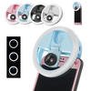 USB Selfie LED Anneau de lumière Dimmable Lampe Flash Remplissez Clip Camera pour Smartphone