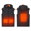 USB thermique gilet électrique veste en tissu chauffant coussin chauffant chaud hiver unisexe