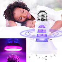 Usine intérieure de lampe anti-moustique USB LED Grow Grow Light E27 110V 220V LED Insecte Bug Zapper Piège à graines de