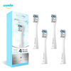 USMILE 4 pièces Pro têtes de brosse de rechange gris pour brosse à dents électrique usmile brosse à dents de nettoyage e