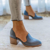 USTaille5-11Escarpinsàtalons épais Chaussures décontractées à enfiler