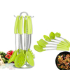 Ustensile de cuisine en silicone en acier inoxydable Set Premium Cuillère Cuillère Spatule Cuillère