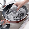 Ustensiles de cuisine de ménage Pot Brosse à vaisselle avec distributeur de savon à laver liquide Brosse à pot Brosses à