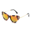 UV400 Lentille de mercure de cadre pour les yeux de chat de fille de femme Verres en métal de Glassess de Sun Vintage