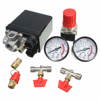 Vanne de pression de compresseur dair 180PSI Jauges Commutateur de commande de pompe de régulateur