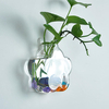 Vase à fleurs en verre mural en forme de fleur décoration de fête de mariage de jardin à la maison