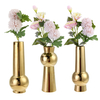 Vase en céramique dorée salon plantation artisanat arrangement de fleurs conteneur bureau à domicile décoration de burea