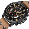 VAVA VOOM Sport Casual avec fenêtre daffichage de la date grand cadran 3ATM montre à quartz étanche pour hommes