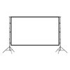 VEIDADZ Simple Projecteur Écran Trépied Rideau 100/120/150 Pouces 16:9 Extérieur Portable FHD Projecteur Rideau Pliable