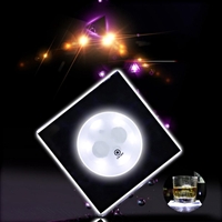 Veilleuse LED Nuit Couleur Bouteille Coupe Tapis De Bâton Autocollant Club Cocktail Party Support Pad