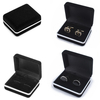 Velours Carré Boucle Doreille Anneau Manchette Liens Stockage Bijoux Emballage Cadeau Boîte