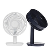 Ventilateur de bureau à angle réglable DC5V 3 vitesses USB Mini ventilateur de charge noir / blanc pour camping en plein