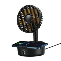 Ventilateur de bureau Baseus BS-W513 Support de ventilateur portable à secousses 10W chargeur sans fil ventilateur de re